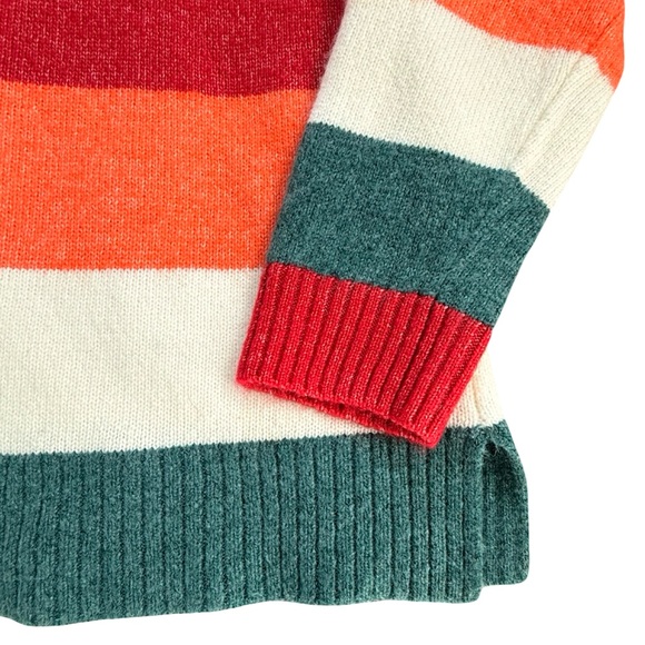 Lane Bryant Plus Size Striped Sweater 14/16 Multicolor Crewneck Holiday Knit - Picture 5 of 12